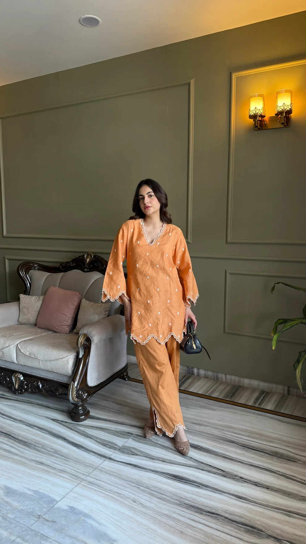 Baby Orange Mul Set