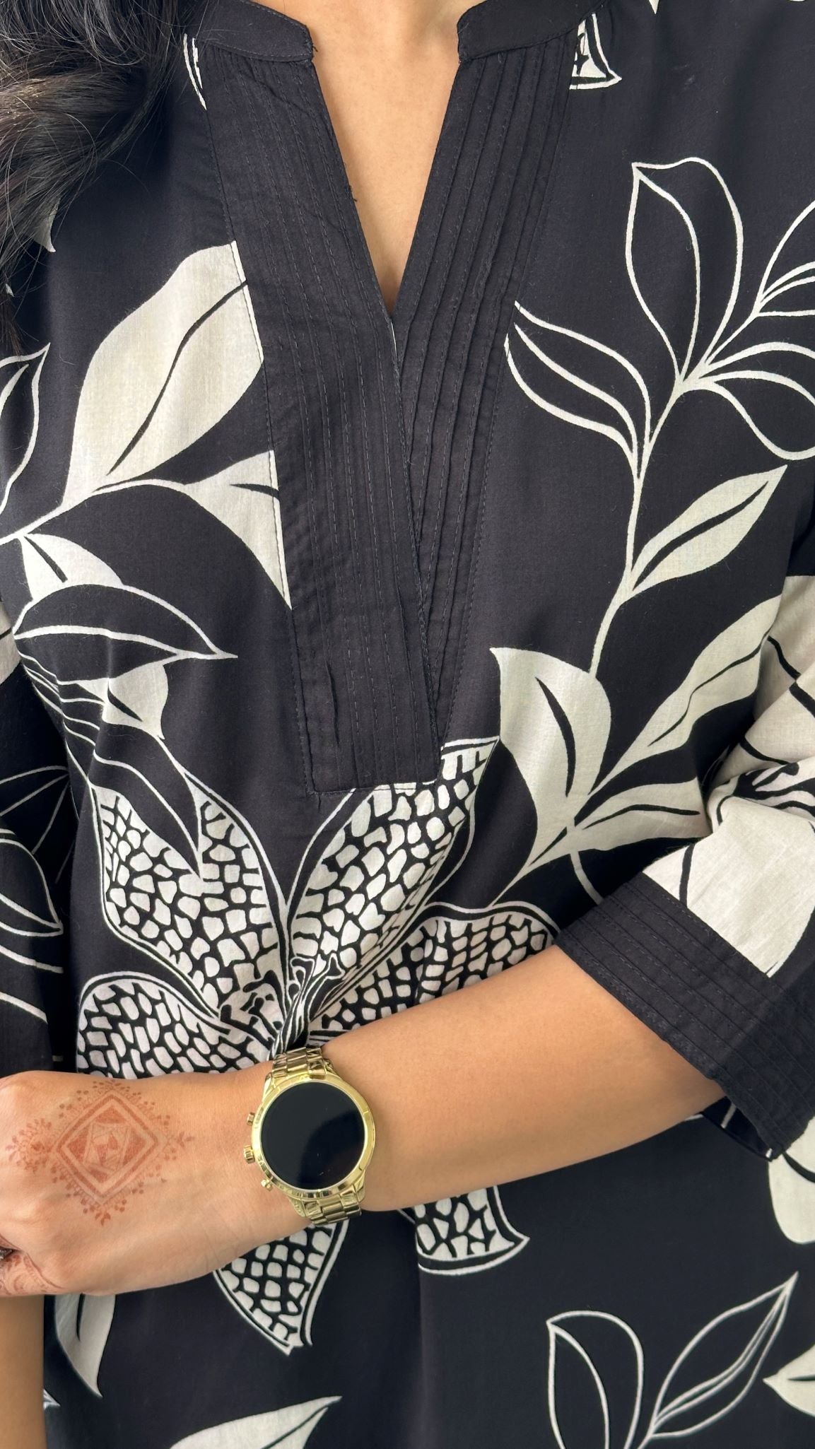 Aster Black Kurta Pants