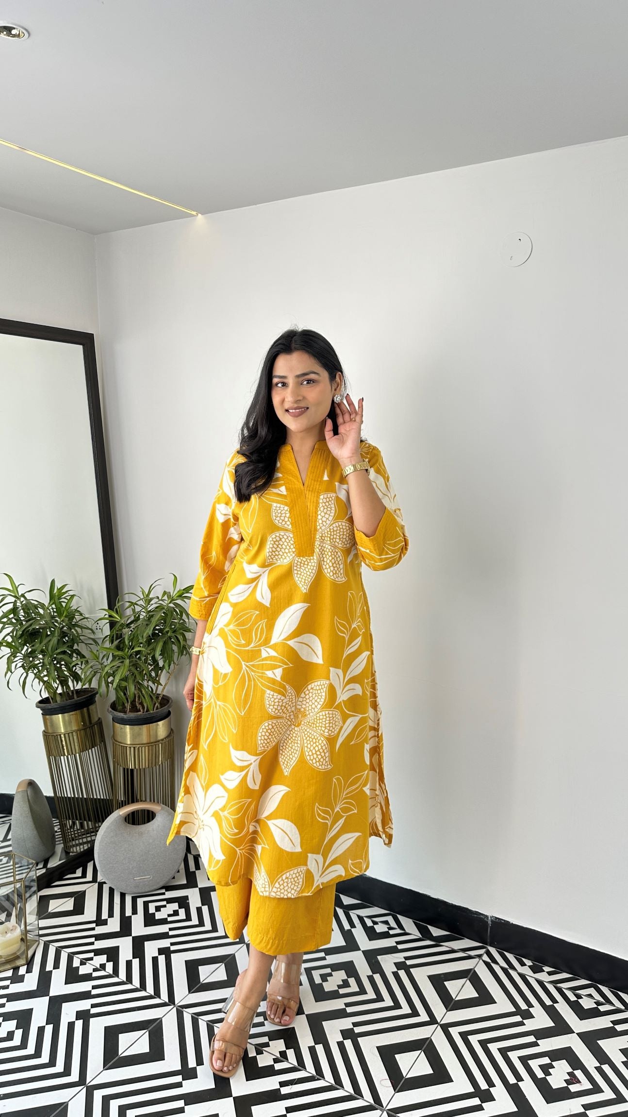 Aster Yellow Kurta Pants