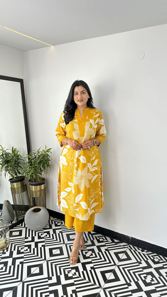 Aster Yellow Kurta Pants