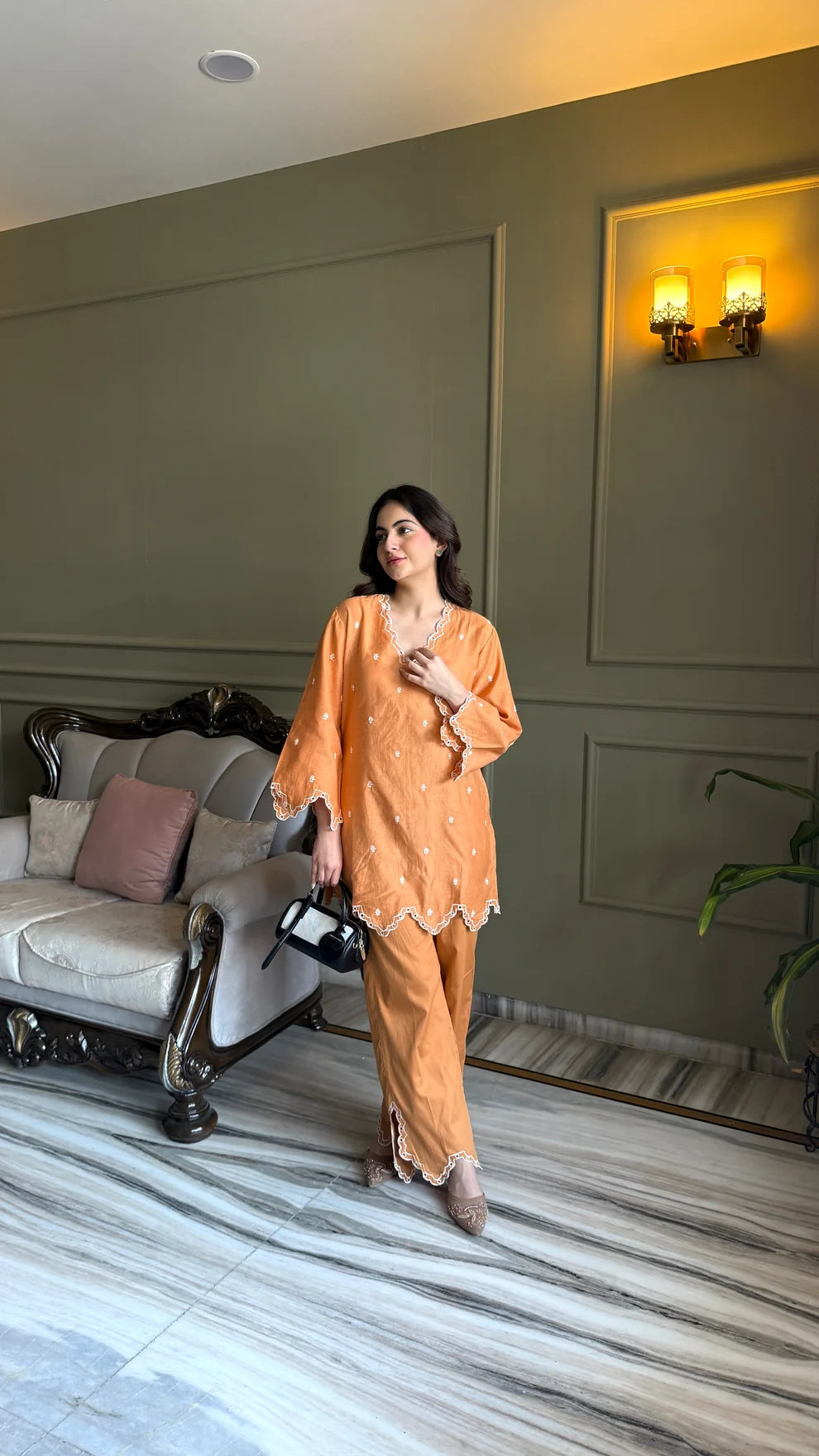 Baby Orange Mul Set
