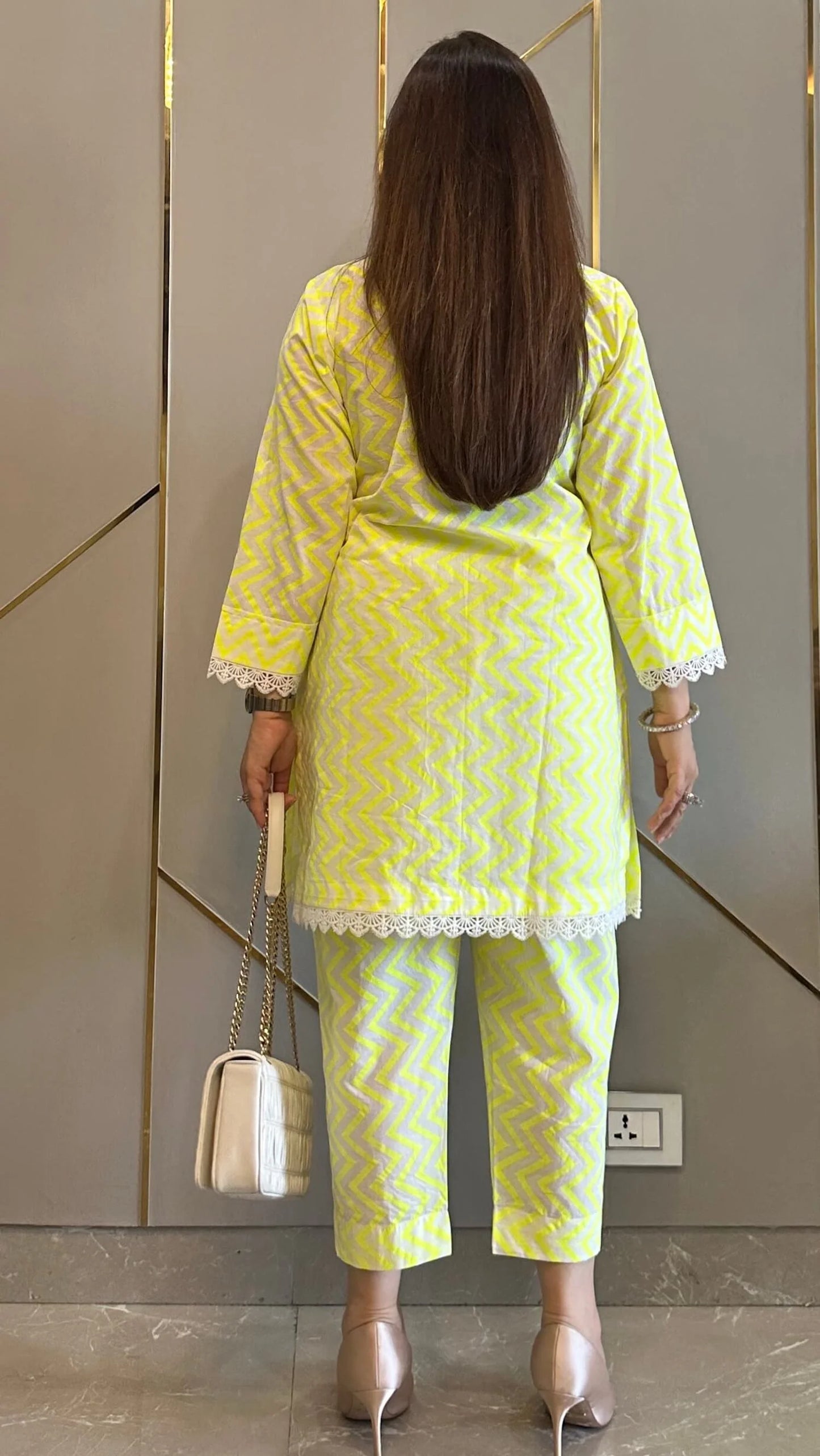 Neon Lemon Cotton Co-ord Set