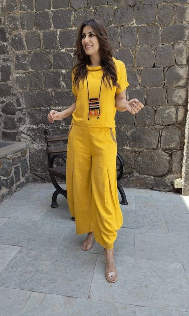 Moss Mustard Yellow Coord Set