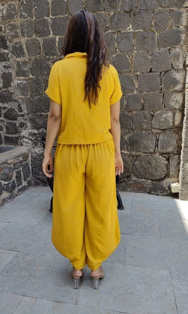 Moss Mustard Yellow Coord Set
