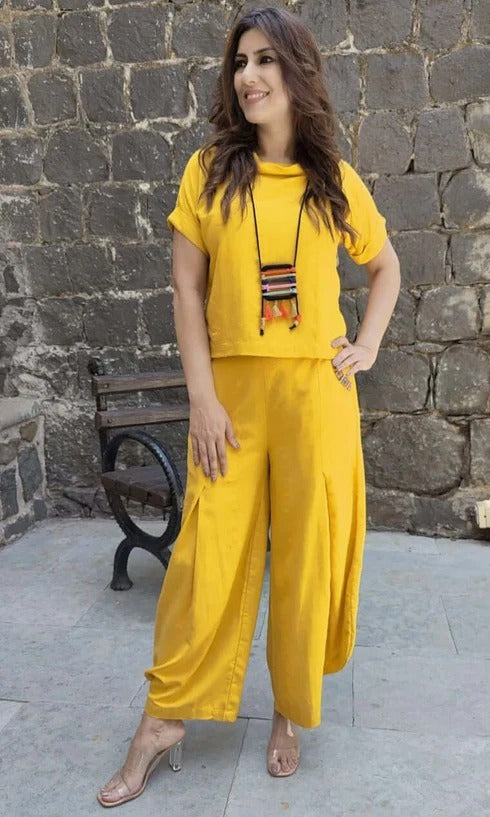 Moss Mustard Yellow Coord Set